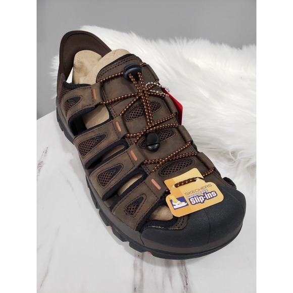 11 XWIDE - Skechers Tresmen-Norvick 205187 Enclosed Slip Ins Fisherman Sandal